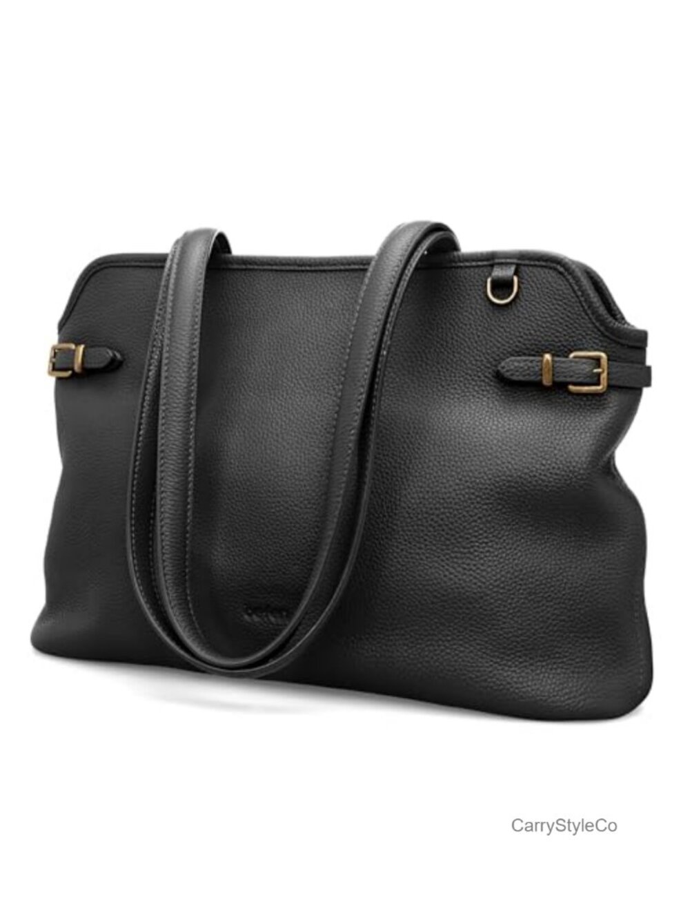 Genuine Leather Tote Bag Medium Soft Shoulder Handbag Vintage Satchel Purse Work
